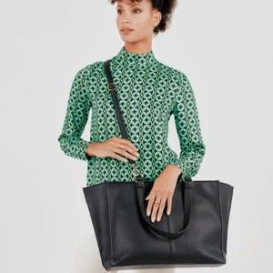 NEW The Vegan Warehouse Paloma Carry All Tote Black